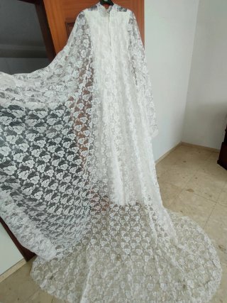 Vestido Novia Vintage Encaje 1978