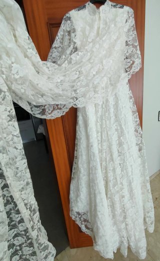 Vestido Novia Vintage Encaje 1978