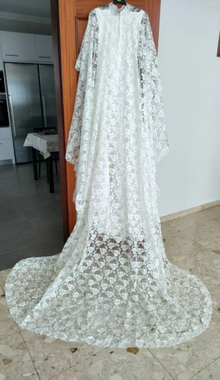 Vestido Novia Vintage Encaje 1978