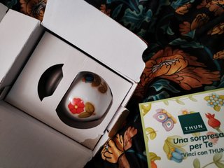 Zuccheriera Thun con decorazioni floreali