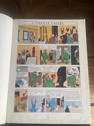 TINTIN L’OREILLE CASSÉE CASTERMAN 1966