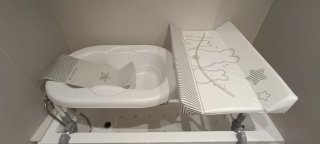 Bañera cambiador Brevi + hamaquita