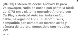 Radio Android Car Player con Navegador