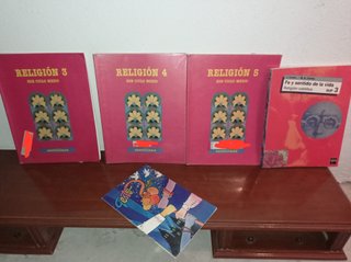 AÑOS 80 EGB . LOTE LIBROS RELIGIÓN