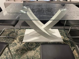 Mesa cristal 160x90
