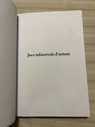 Libro Jocs infantivols d’antany juegos infantiles