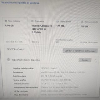 Mini PC, pantalla, teclado y raton (inalambricos)