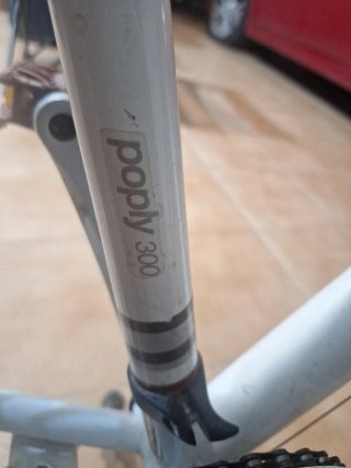 Bicicleta blanca con cesta de 24