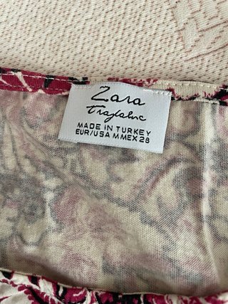 Top Zara Trafaluc Estampado Floral Talla M