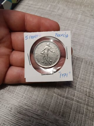 Moneda 5 Francos Francia 1971