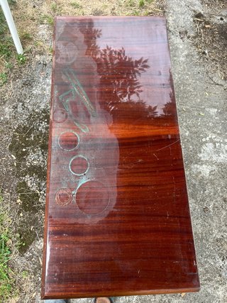 Mueble tocador antiguo de madera