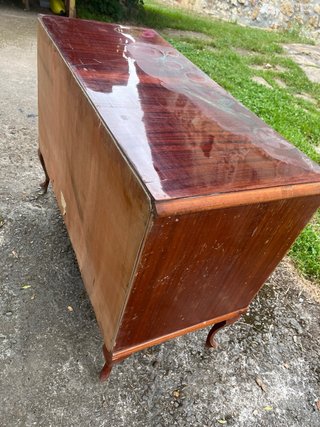 Mueble tocador antiguo de madera