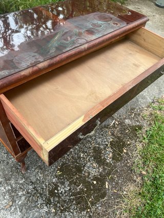 Mueble tocador antiguo de madera