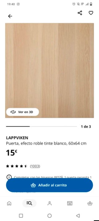 Puerta Besta madera lisa