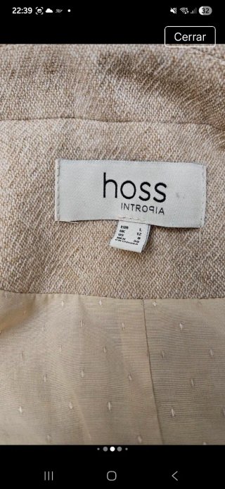 Giacchetta Hoss Intropia beige per la mezza stagione