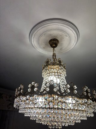 Lampara de cristal, nueva