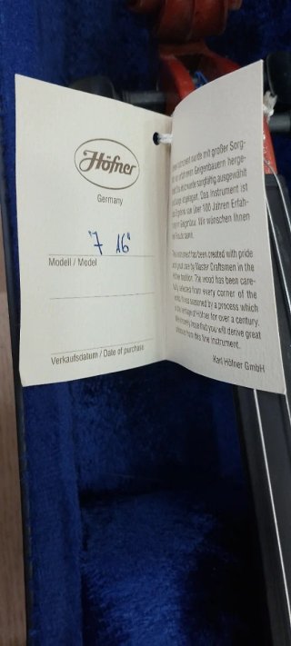 Viola Karl Hofner 16