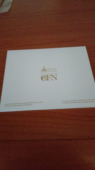 Folder 2€ commemorativo Vaticano 2025 Michelangelo