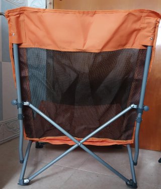 Silla de playa plegable naranja