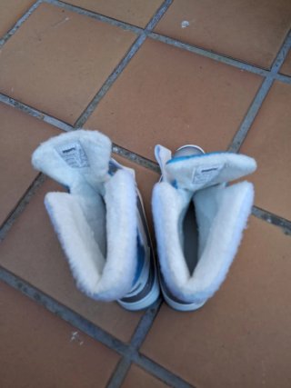 Botas Nieve Niña Talla 33 Azul/Plata