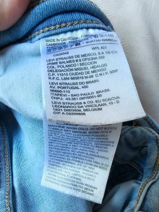 Tejanos Levi's Talla 28