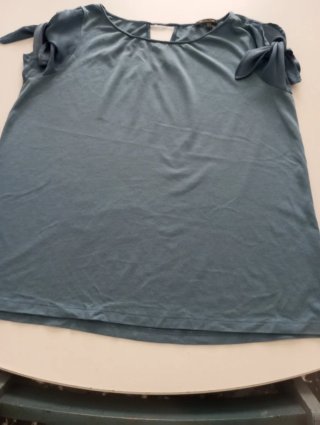 Camiseta Massimo Dutti azul talla M