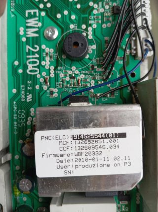 Panel frontal lavadora AEG 7KG