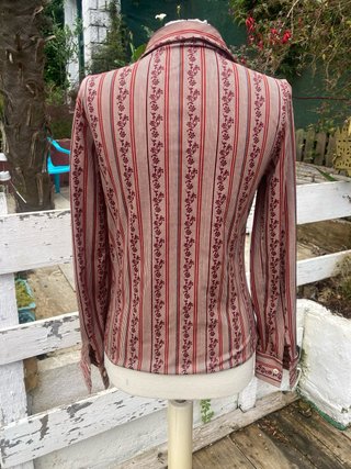 Blusa Vintage Rayas Florales