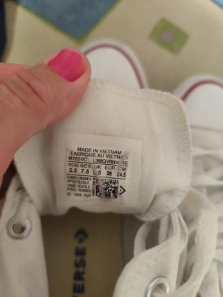 Converse blancas talla 38