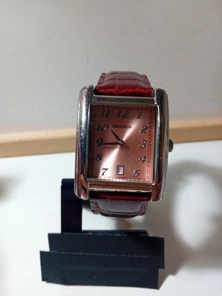 Orologio Sekonda Rettangolare Rosso Argento