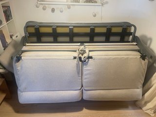 Sofá Cama Beige fibra de carbono