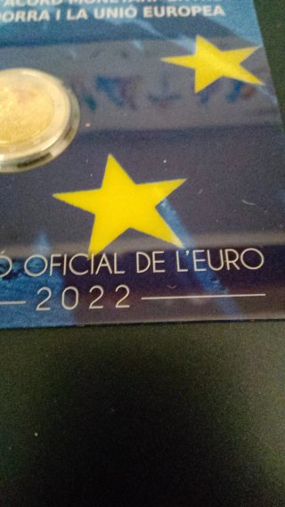 Folder 2 euro commemorativo Andorra 2022 10 anni