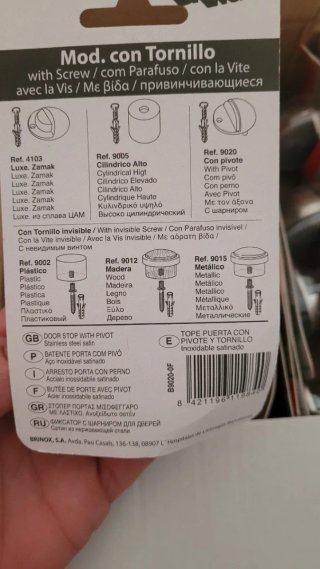 BRINOX Tope Puerta con Pivote