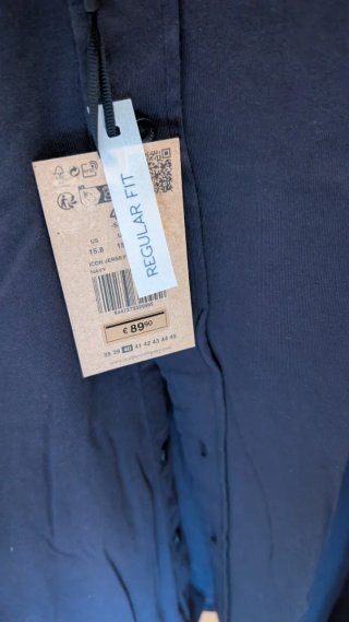 Camisa Scalpers Algodón Hombre Talla 41 Azul