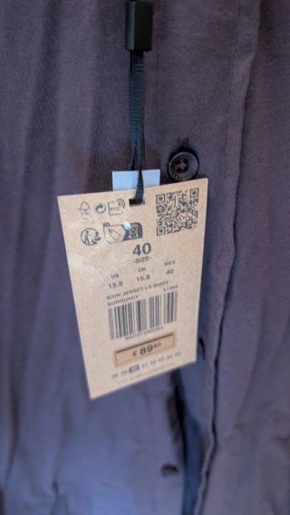Camisa Scalpers Algodón Hombre Talla 41 Azul