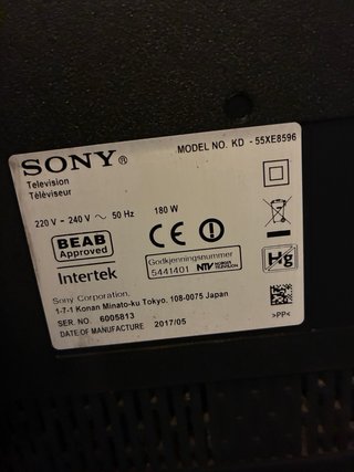 TV Sony Bravia Negra