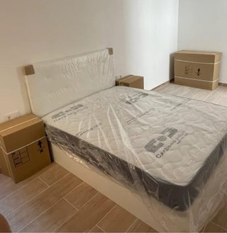 Cabecero de cama de piel