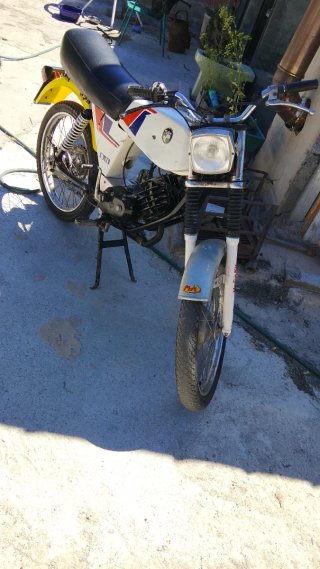 Puch Borrasca Enduro Blanca y Amarilla