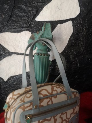 Bolso Tous Original Beige y Azul
