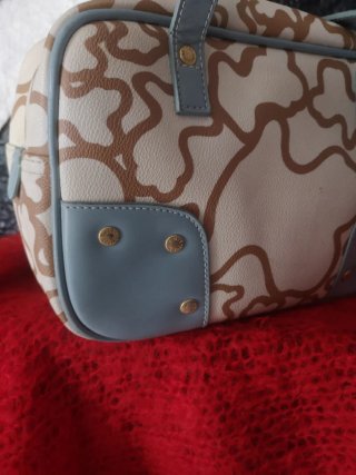 Bolso Tous Original Beige y Azul