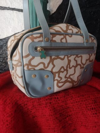Bolso Tous Original Beige y Azul