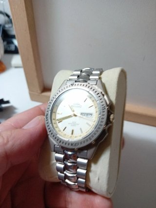 Orologio Regolo Uomo Acciaio Dorato Argento