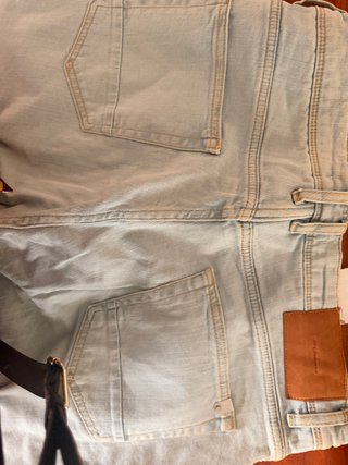 Pantalón Zara Talla 42 Azul Claro