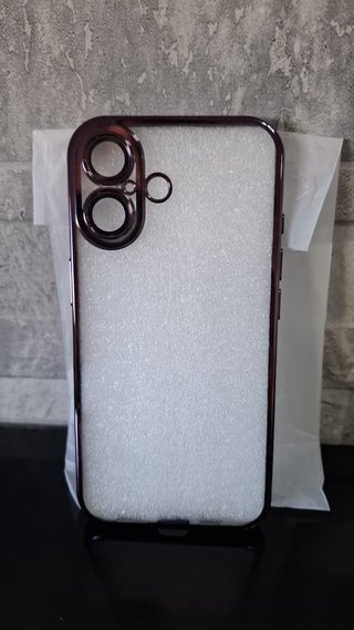 Funda iPhone Morada Transparente