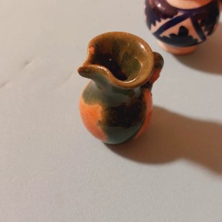Figuras miniatura barro cocido cerámica y Talavera