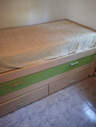 Mueble cama con cajones