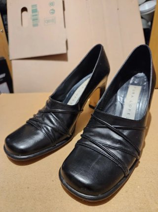 Zapatos de tacón 7cm negros