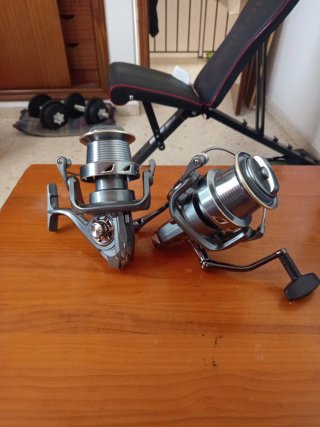 2 Carretes Pesca Carpfishing 9000