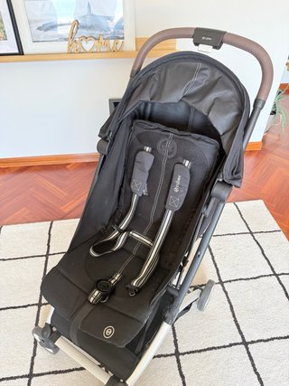 Silla paseo plegable + protector de lluvia + saco