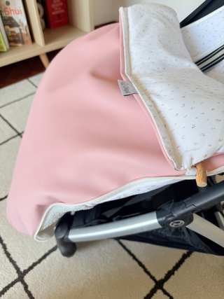Silla paseo plegable + protector de lluvia + saco